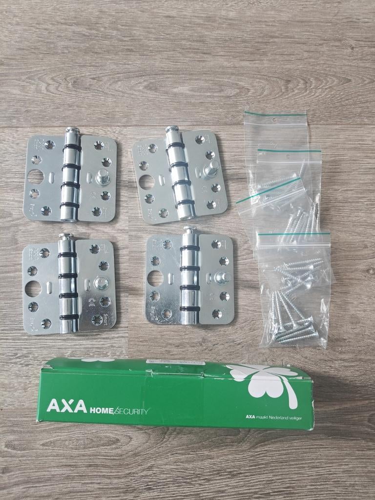 AXA Veiligheidsscharnier SKG 3 sterren 4 St 89*89mm, Ophalen of Verzenden