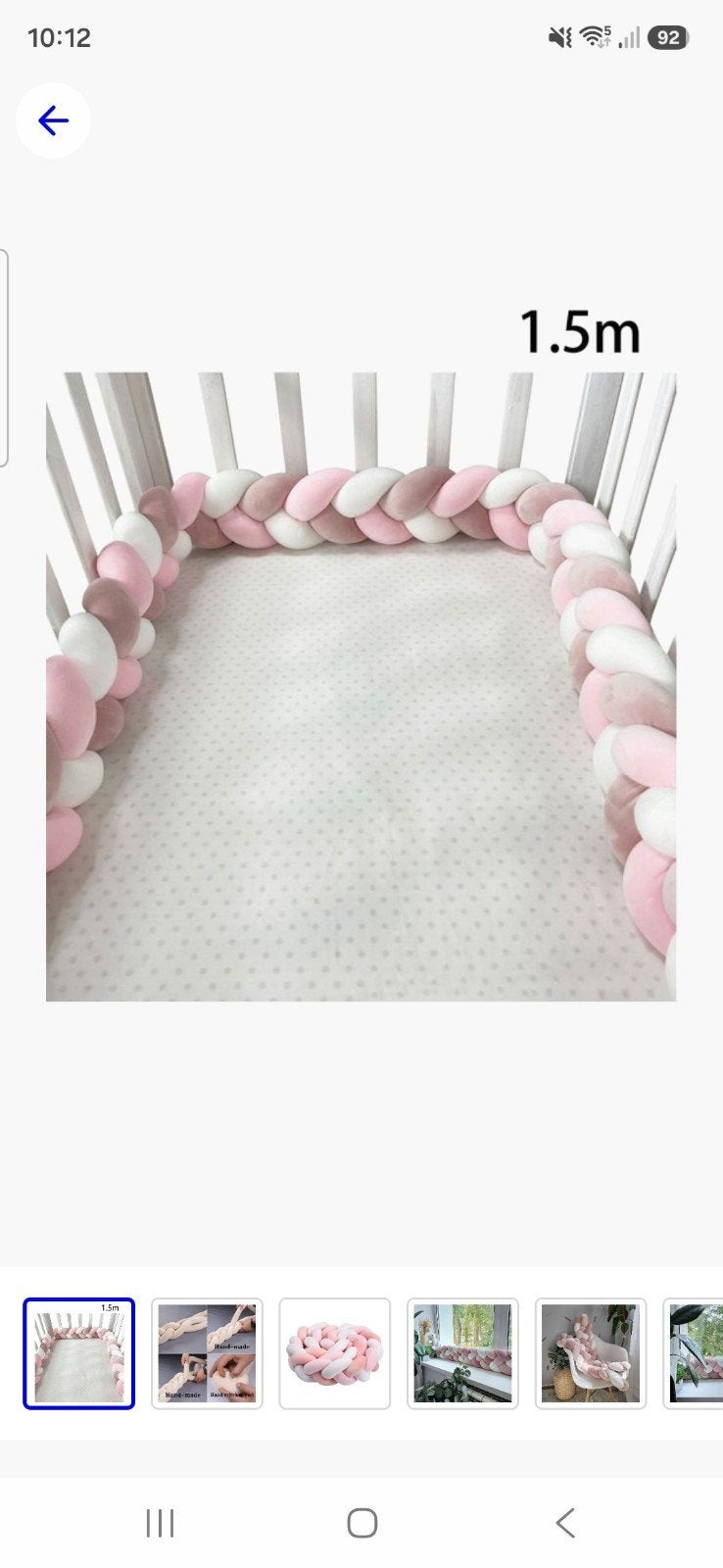 bedbumper, Ophalen of Verzenden, Nieuw, Minder dan 140 cm, Minder dan 70 cm
