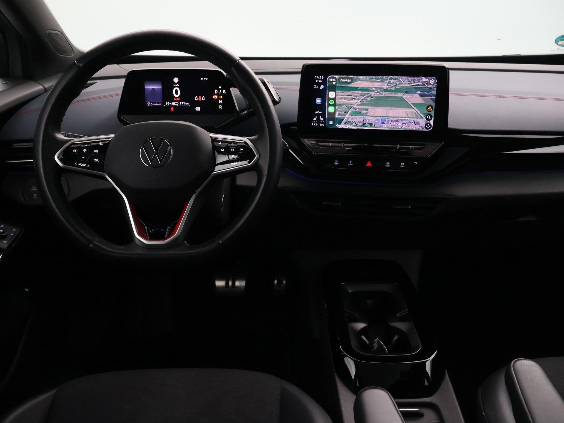 Volkswagen ID.4 GTX 4MOTION 77 kWh 300 PK + PANORAMA | 360 C, Stof, Gebruikt, 2124 kg, 33 min