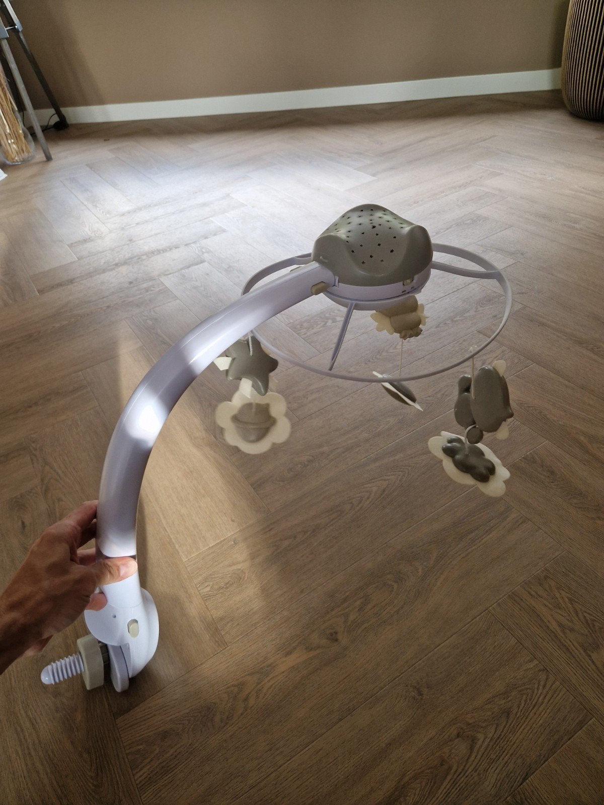 Infantino 3-in-1 Muziekmobiel & Projector - Grijs, Ophalen, Zo goed als nieuw