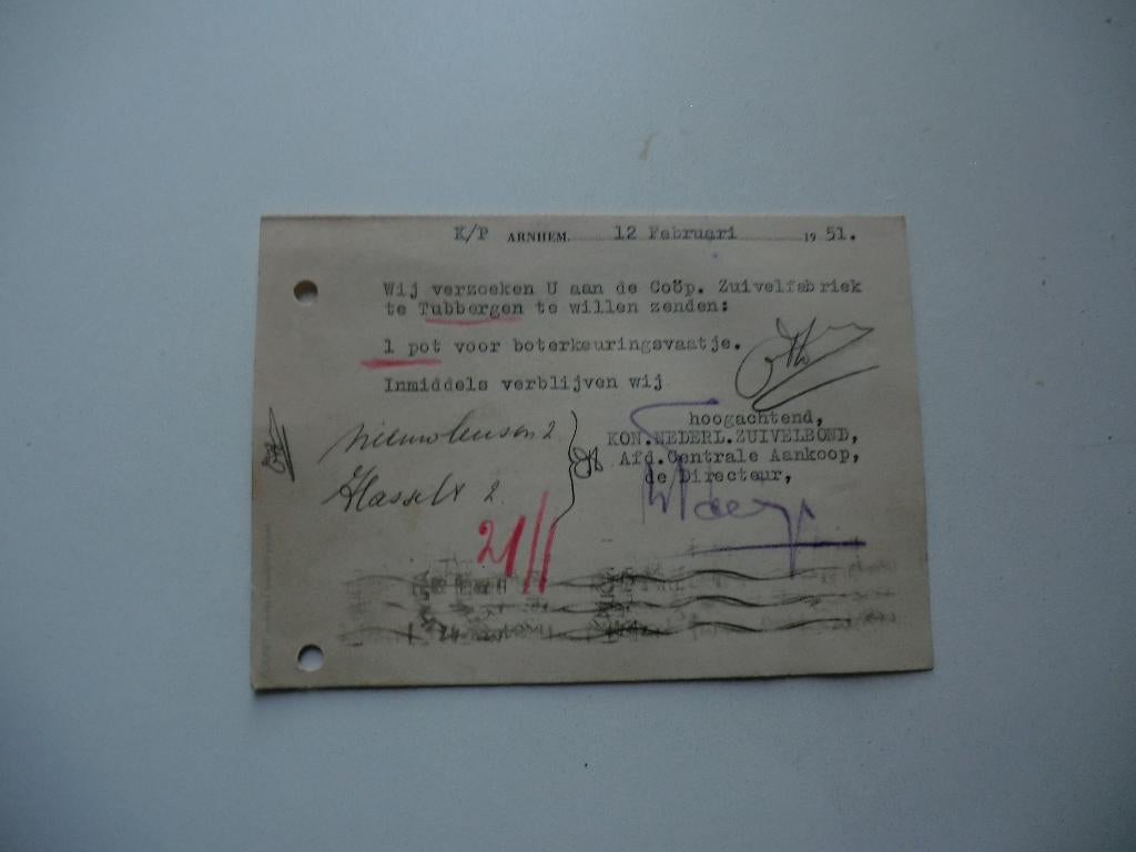 Tubbergen,Arnhem,Zutphen,Coop Zuivelfabriek,1951, Ophalen of Verzenden, 1940 tot 1960, Gelopen, Overijssel