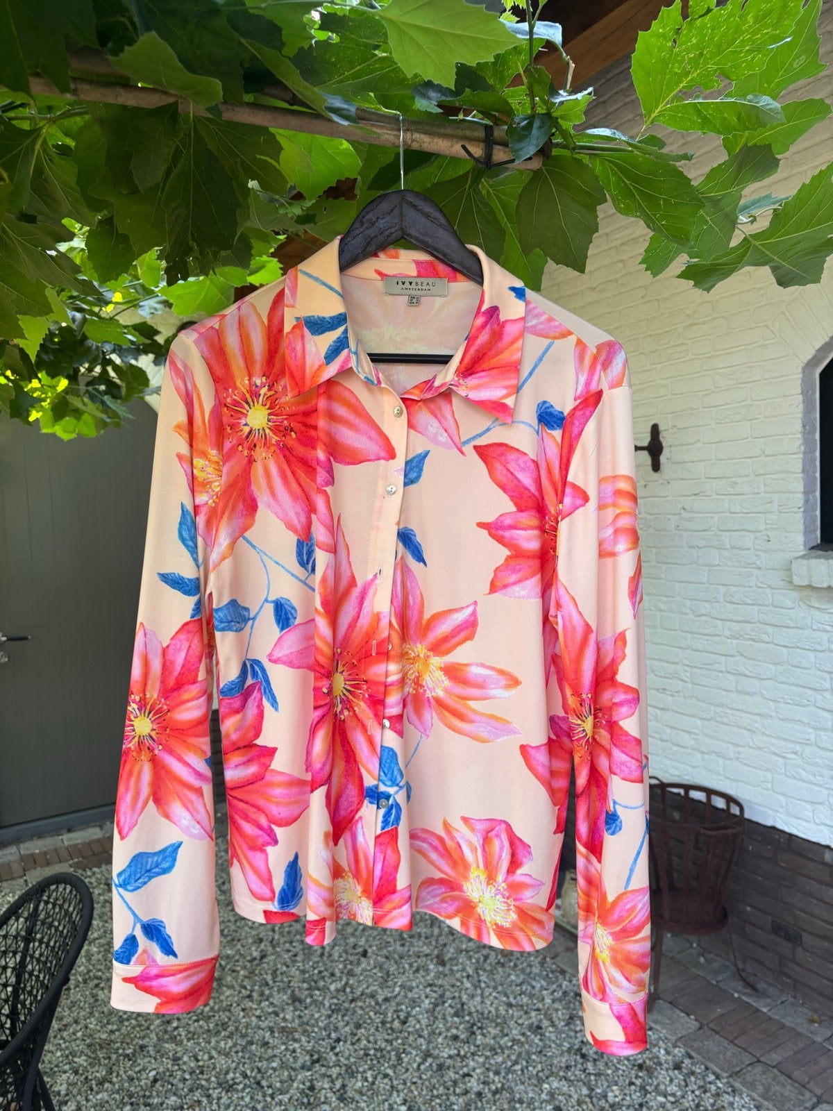 IVY BEAU Amsterdam Blouse met Bloemenprint Maat 42, Verzenden, Nieuw, Maat 42/44 (L), Meerkleurig