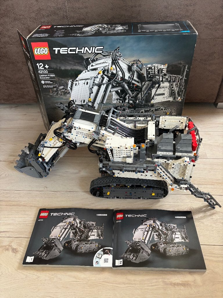 Lego 42100 Liebherr R 9800 graafmachine met doos en boekjes, Kinderen en Baby's, Speelgoed | Duplo en Lego, Compleet, Lego, Ophalen of Verzenden
