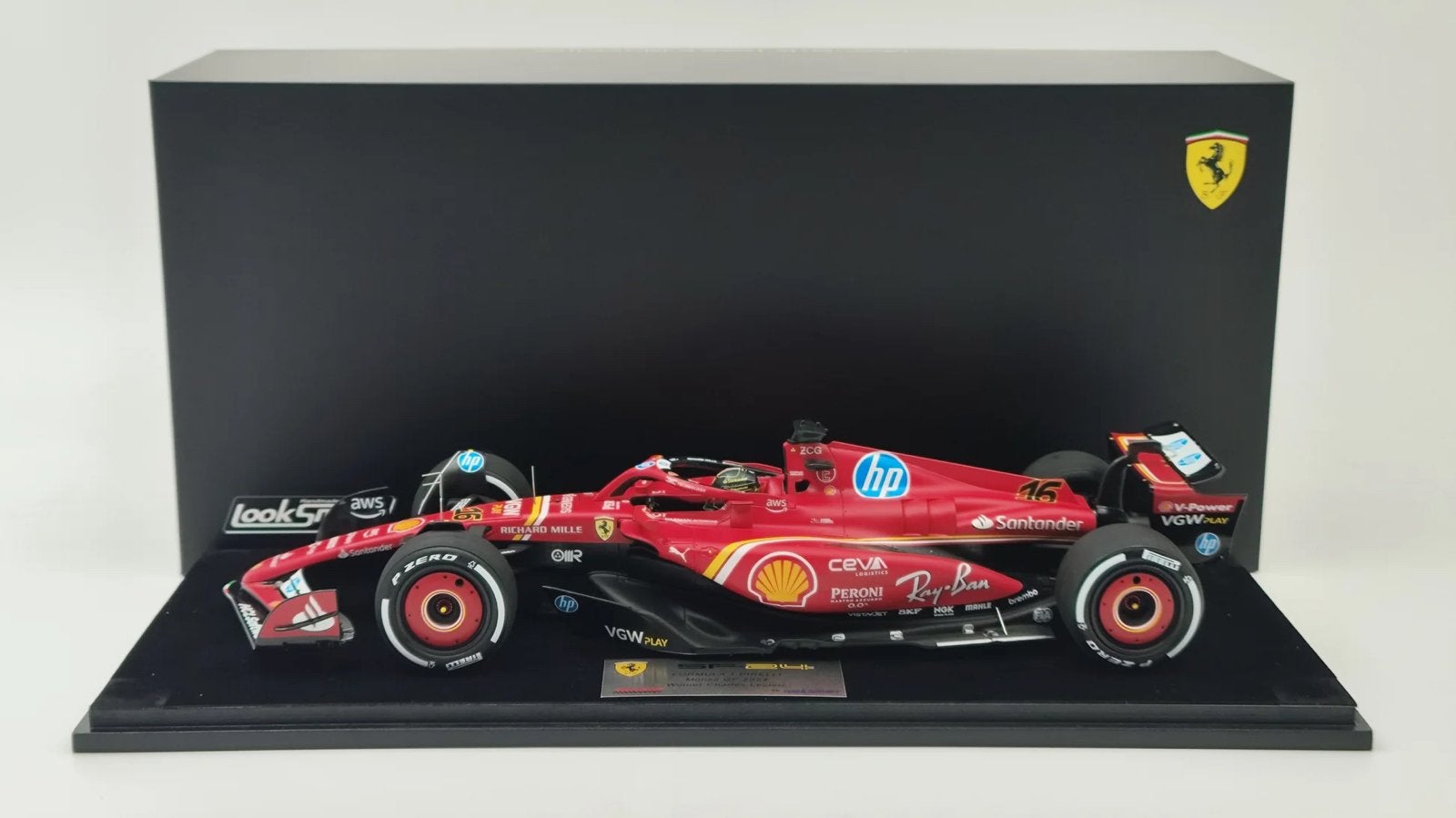 AANBIEDING ! Ferrari SF24 Monza GP Leclerc Looksmart 1:18, Overige merken, ., Looksmart, Nieuw