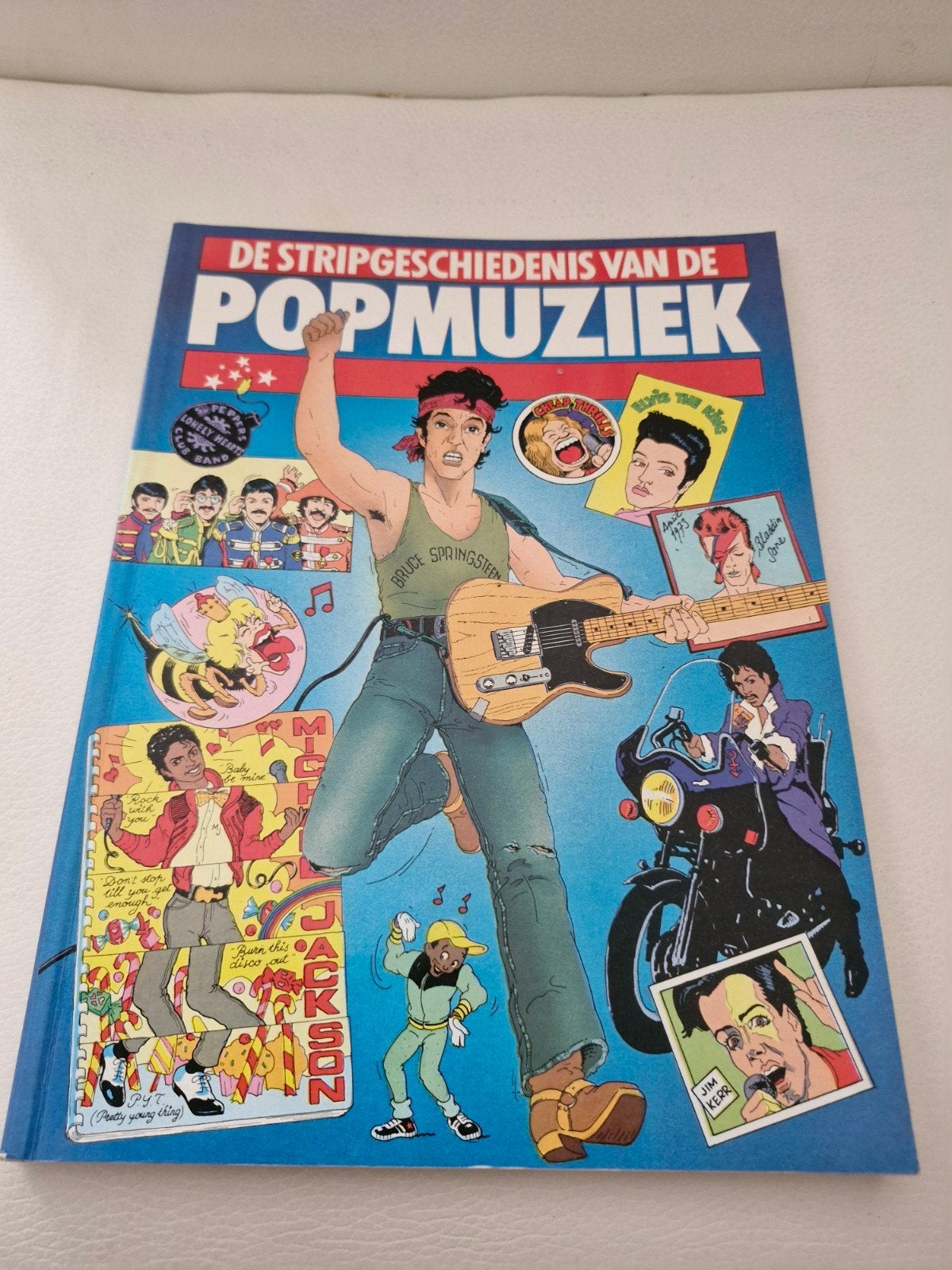 De Stripgeschiedenis van de Popmuziek - Uitgave Oberon, Boeken, Ophalen of Verzenden