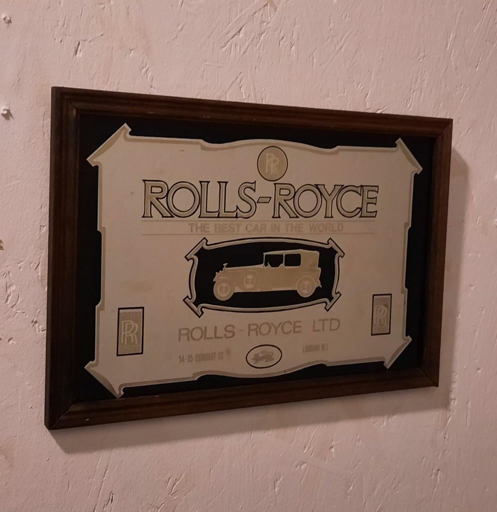 Unieke spiegel rolls royce, Ophalen of Verzenden