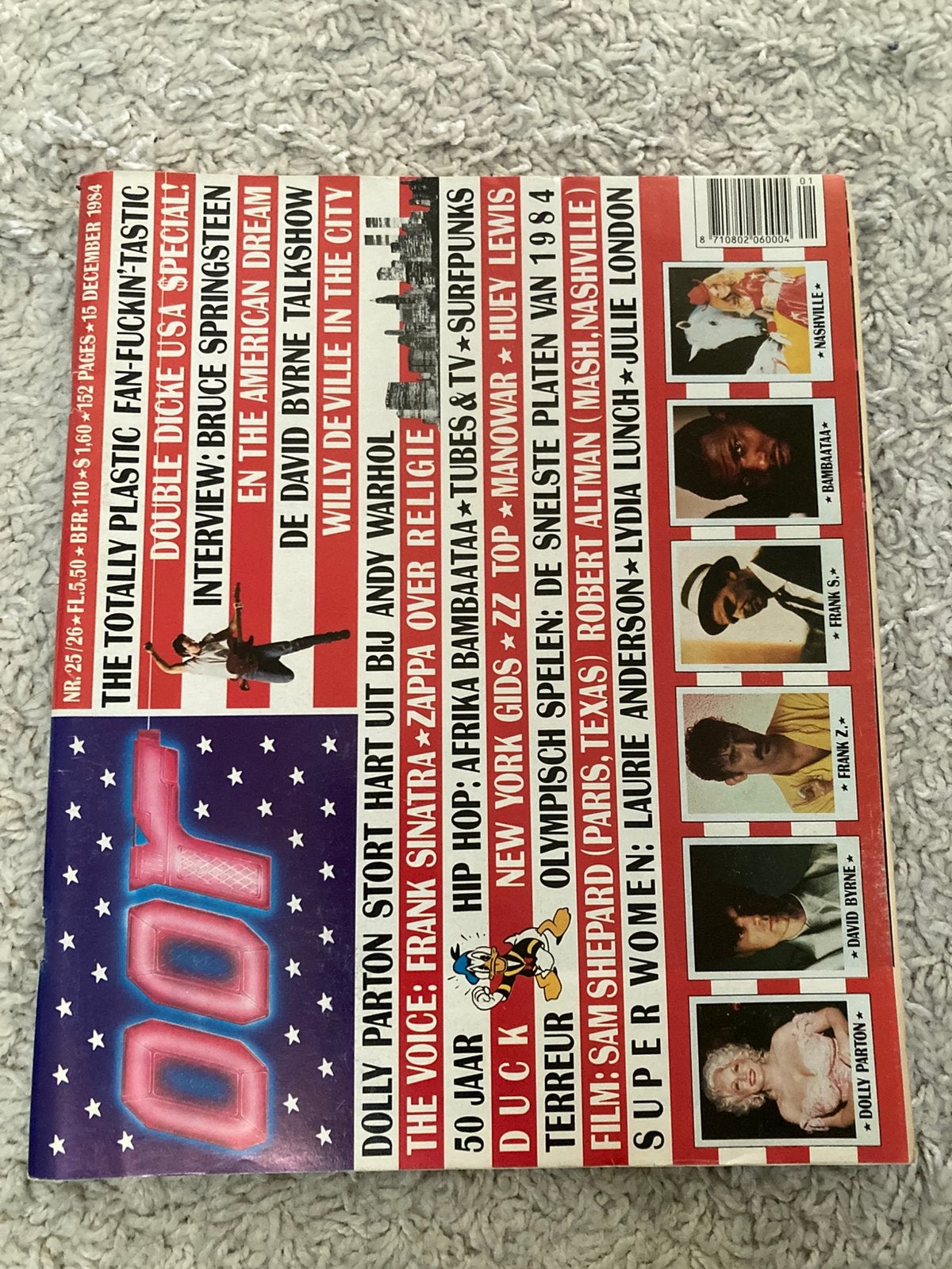 OOR 1984 Bruce Springsteen MANOWAR Frank Zappa ZZ TOP Parton, Boeken, Ophalen of Verzenden, Zo goed als nieuw, Muziek, Film of Tv