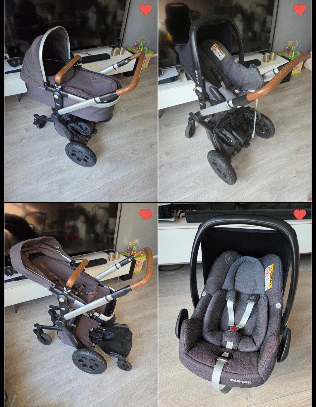 Joolz kinderwagen en Maxi Cosi, Kinderen en Baby's, Kinderwagens en Combinaties, Gebruikt, Verstelbare duwstang, Combiwagen, Ophalen