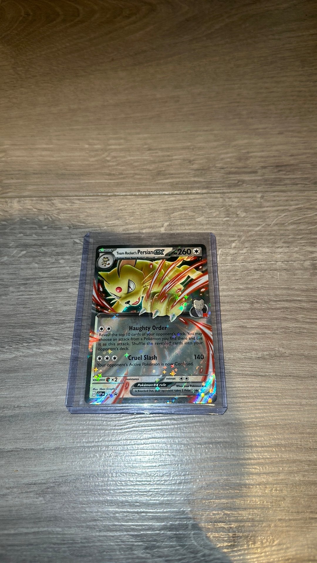 Team Rocket’s Persian EX 218 - Promo, Hobby en Vrije tijd, Verzamelkaartspellen | Pokémon, Ophalen of Verzenden, Zo goed als nieuw