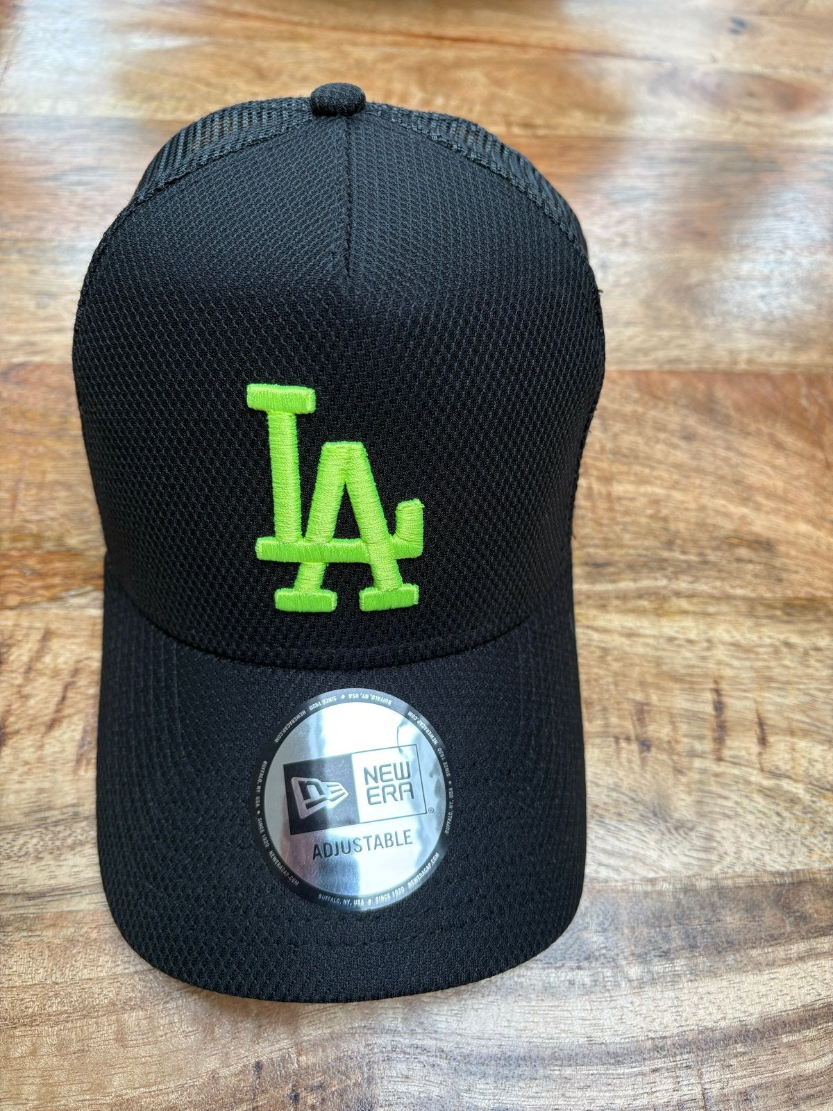 New Era LA Pet Zwart met Neon Groen Logo, Ophalen of Verzenden, Nieuw, One size fits all, Pet
