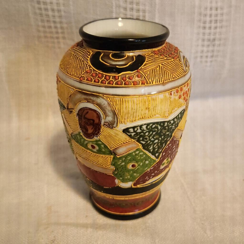 Vintage. Japanse Satsuma vaasje., Ophalen of Verzenden