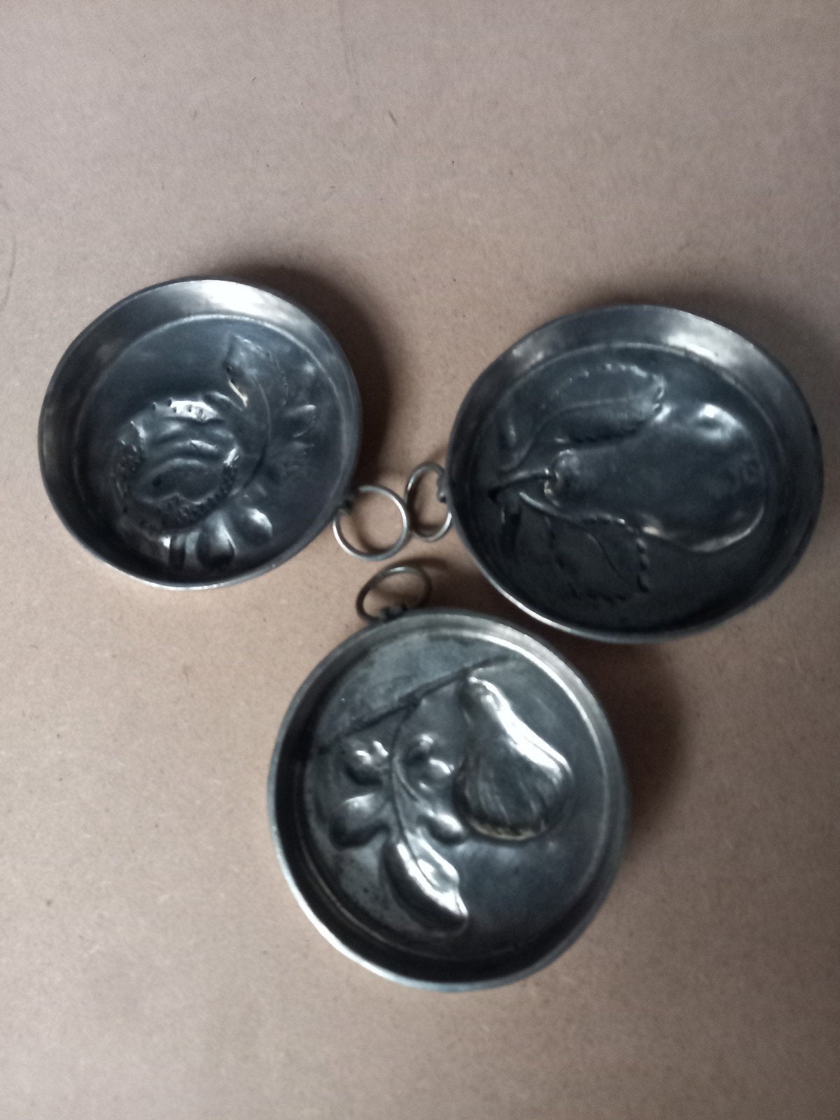 3 verschillende tinnen voorwerpen, Antiek en Kunst, Ophalen