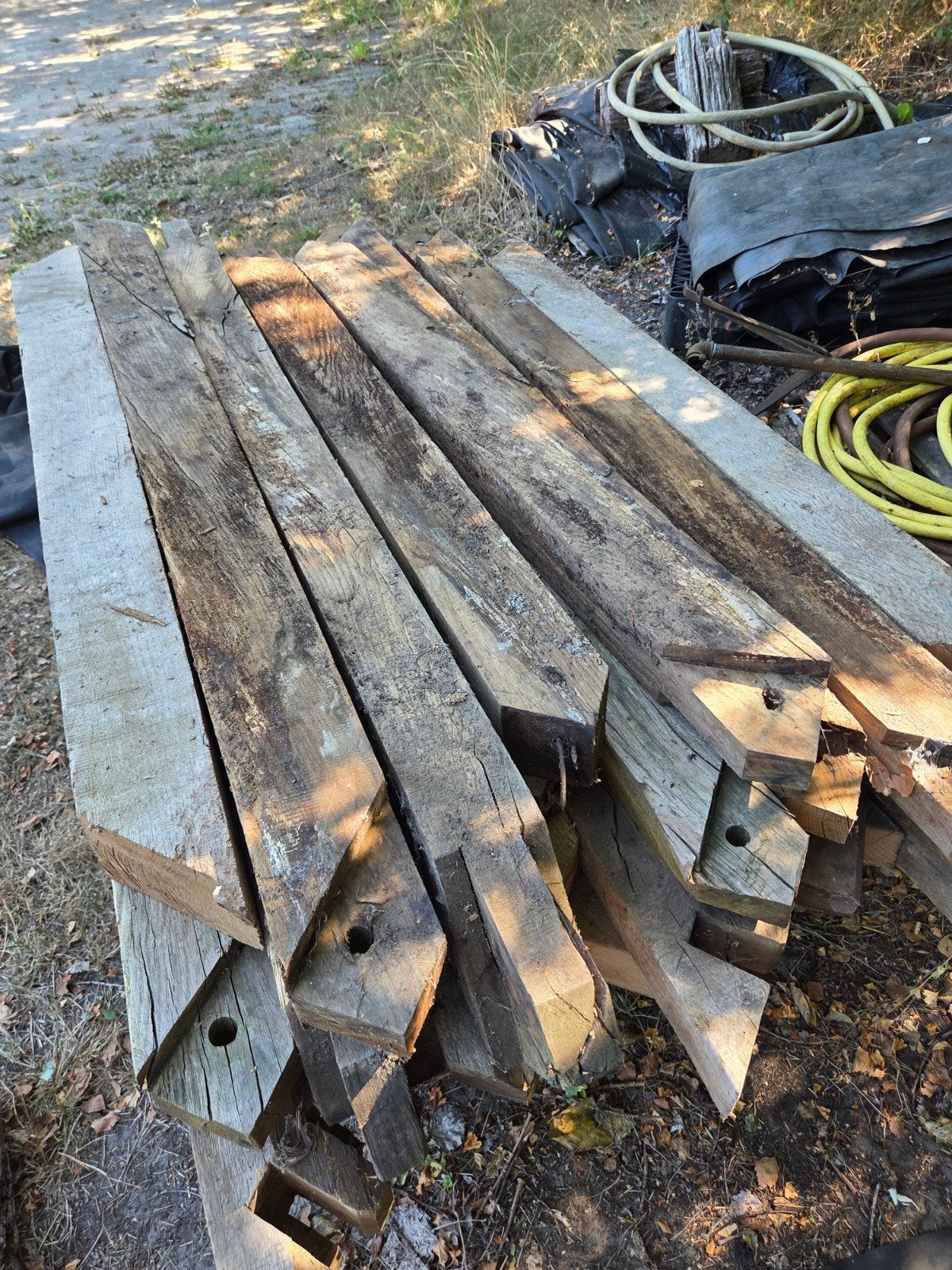 Eiken Schoren 25 stuks  10x12cm dik 1.30 tot 1.70 lang, Ophalen, Eiken, Plank, 50 mm of meer