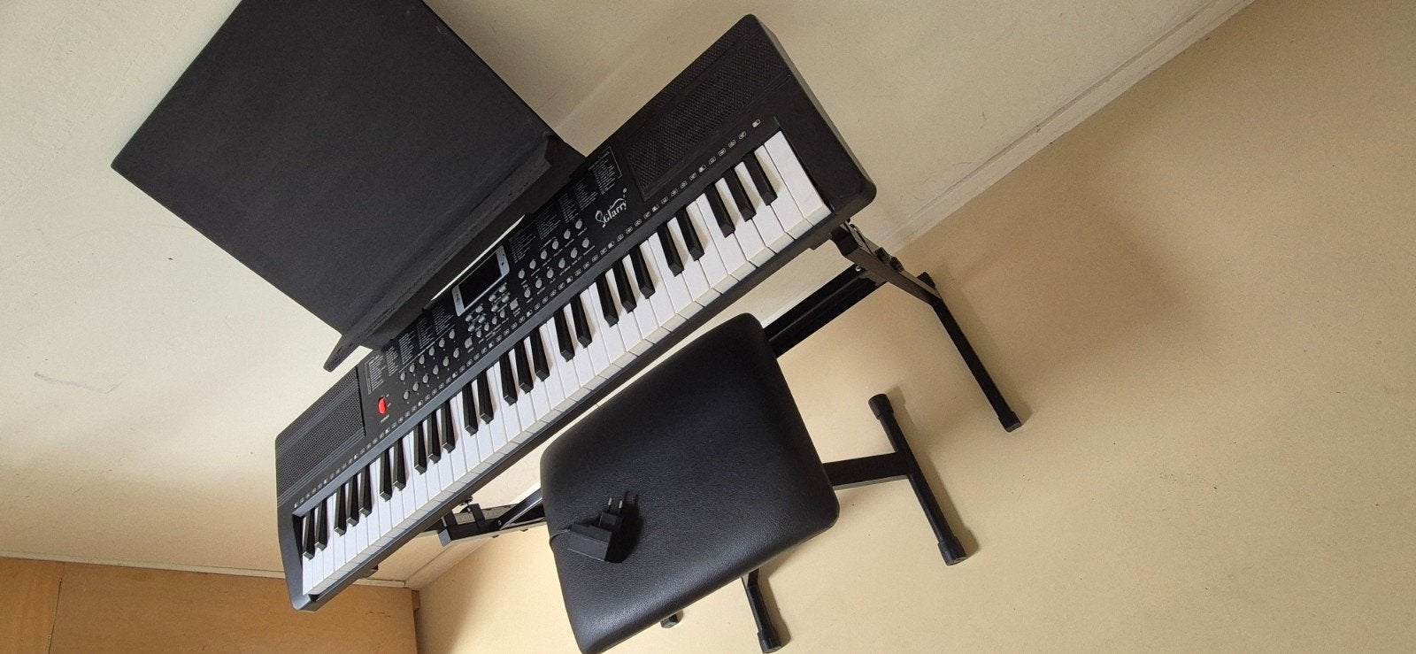 Glarry Elektrische Piano/Keyboard met Kruk en Standaard