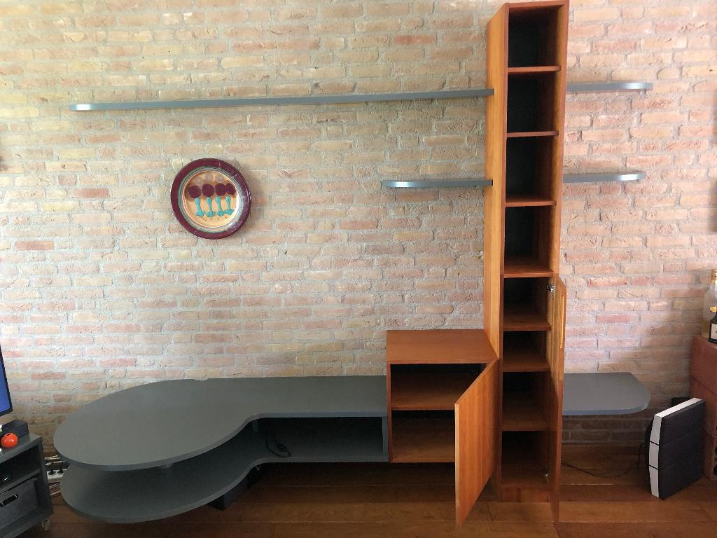 Interstar wandkast, Huis en Inrichting, Ophalen, 250 tot 300 cm, 200 cm of meer, Kersenhout