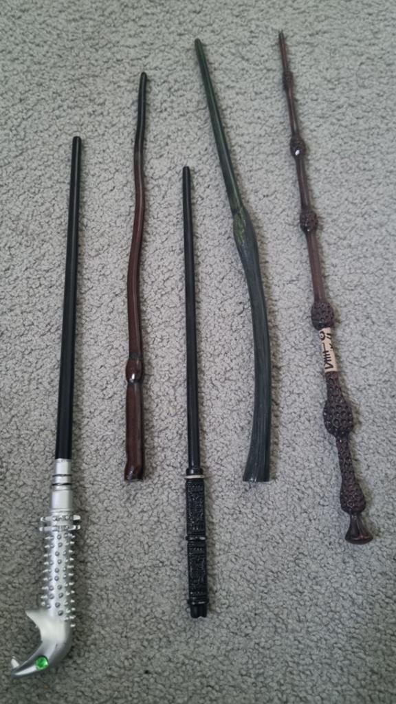Harry Potter Toverstokken Collectie - 5 Stuks, Ophalen of Verzenden, Gebruikt, Replica