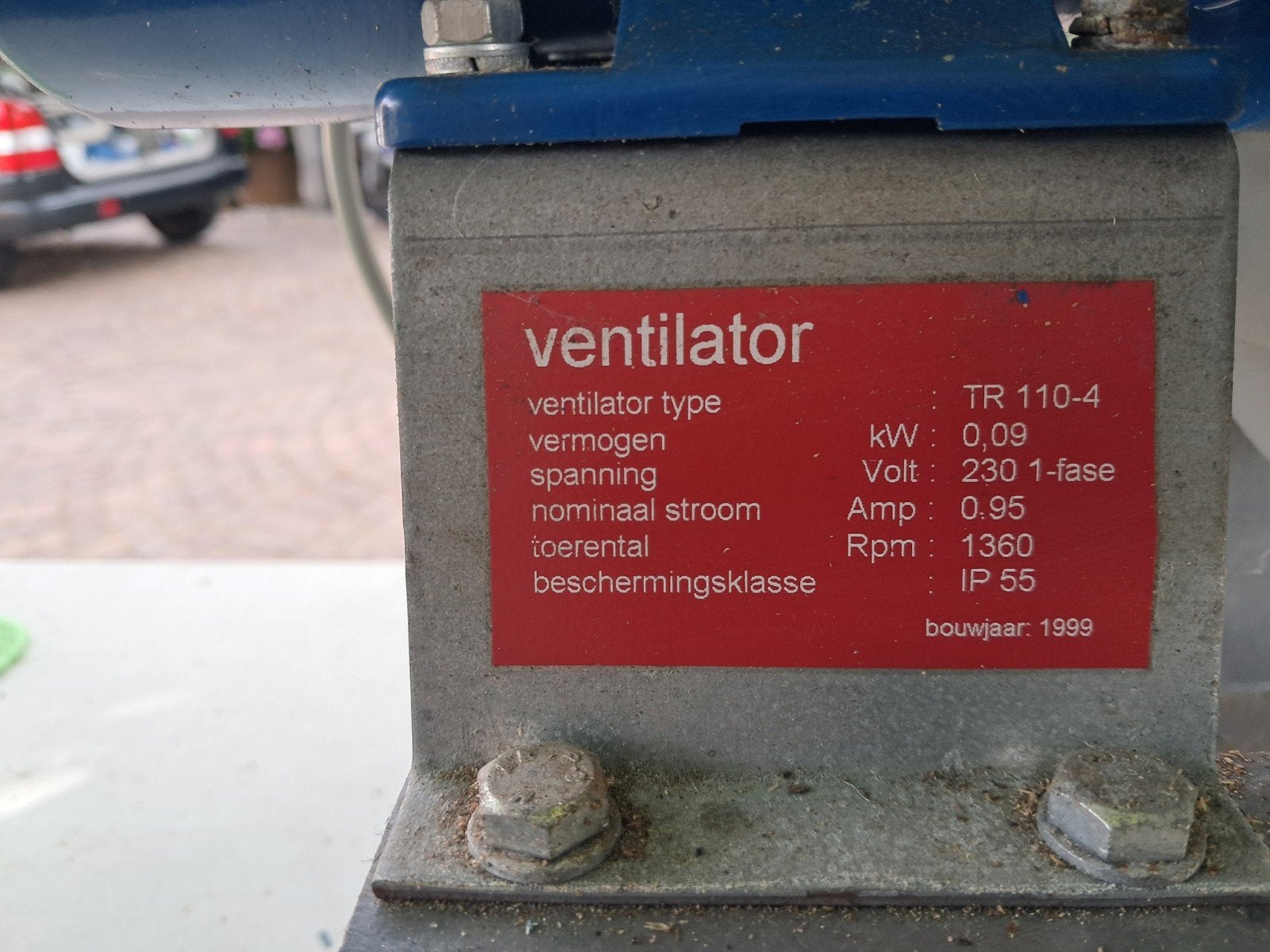 afzuig ventilator., Ophalen, Ventilator