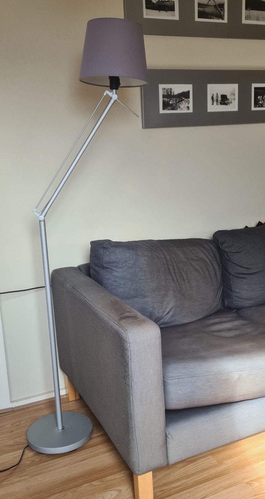 IKEA SAMTID G0225 verstelbare leeslamp / vloerllamp met kap, Huis en Inrichting, Ophalen, 100 tot 150 cm, Scandinavisch modern minimalistisch