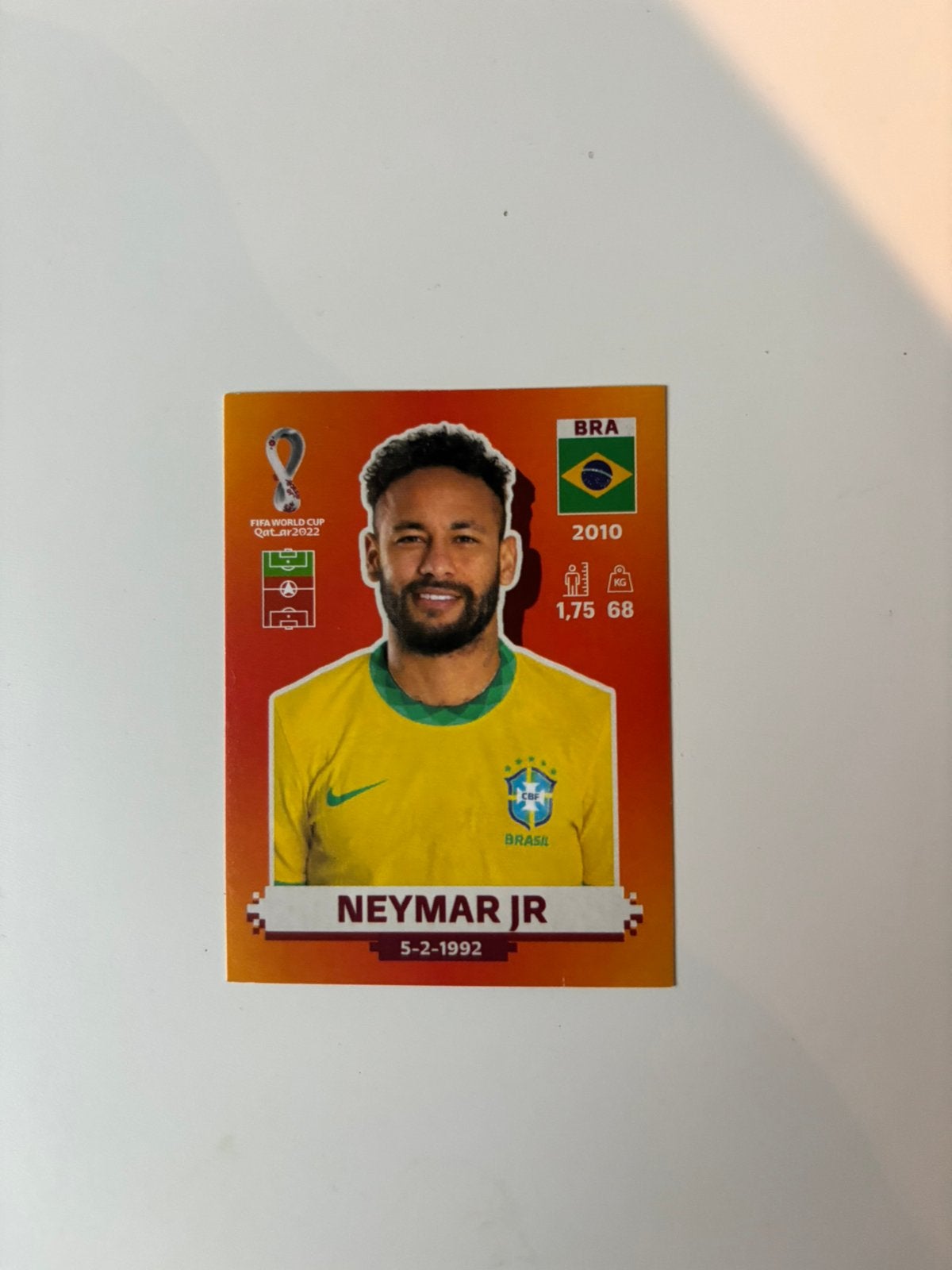 Panini Wk 2022 Neymar sticker, Hobby en Vrije tijd, Stickers en Plaatjes, Ophalen of Verzenden, Nieuw, Sticker