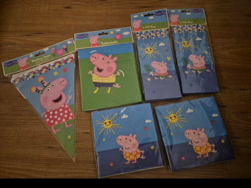 Peppa pig thema- verjaardags feestartikelen, Ophalen, Nieuw, Versiering, Verjaardag