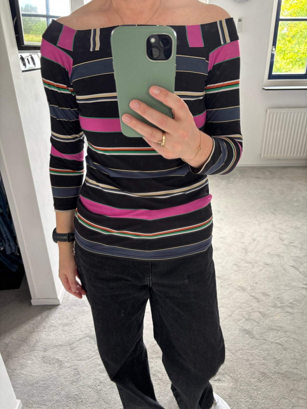 Studio Anneloes top maat S in travelstof, Kleding | Dames, T-shirts, Zwart, Ophalen of Verzenden, Zo goed als nieuw, Lange mouw