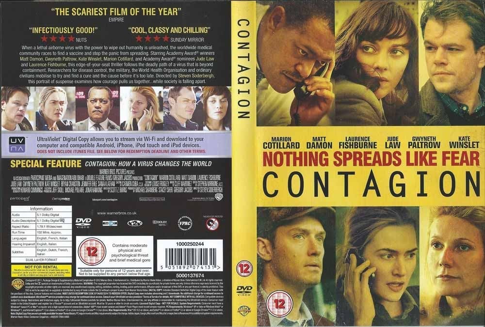 Contagion 2013 DVD met Marion Cotilard, Matt Damon, Cd's en Dvd's, Alle leeftijden, Ophalen of Verzenden, Zo goed als nieuw