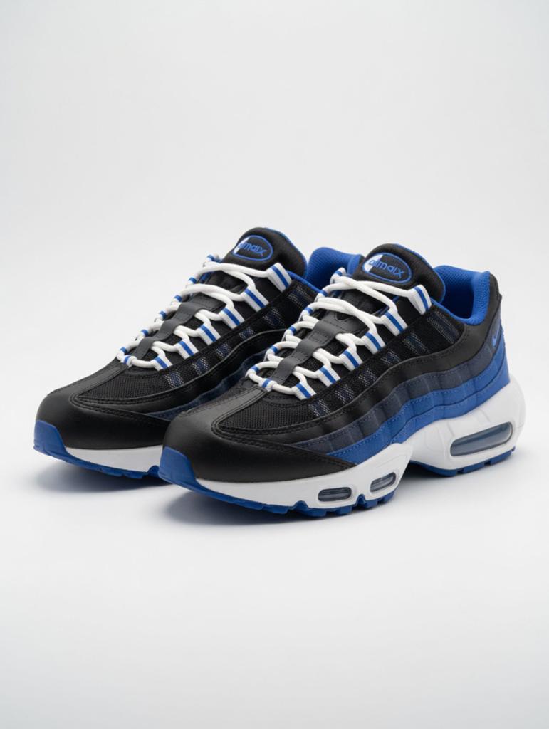Nike Air Max 95 Zwart/Blauw Sneakers maat 42, Ophalen of Verzenden, Zo goed als nieuw