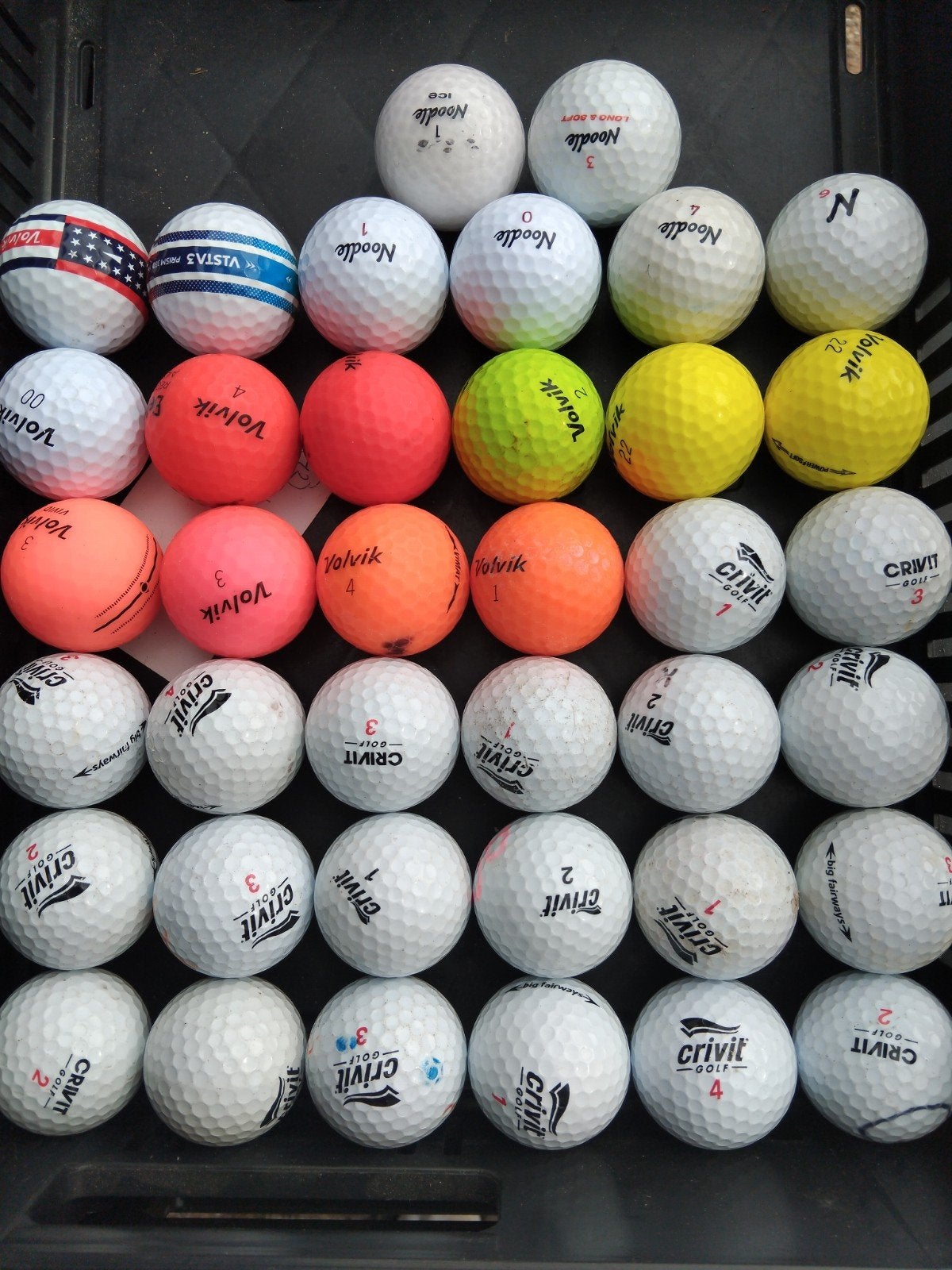 Golfballen Crivit Volvik en Noodle, Ophalen of Verzenden, Bal(len)