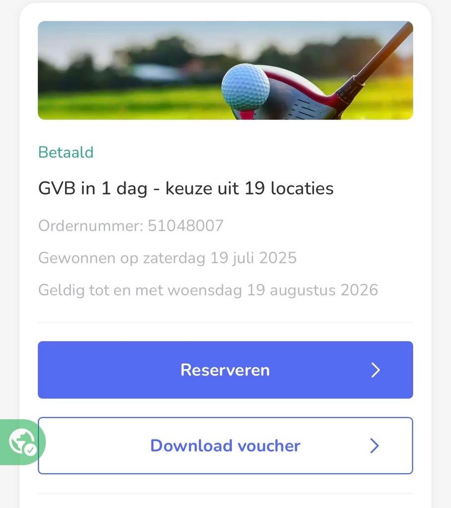 GVB halen in 1 dag - Keuze uit 19 locaties, Ophalen of Verzenden, Nieuw, Overige typen, Overige merken