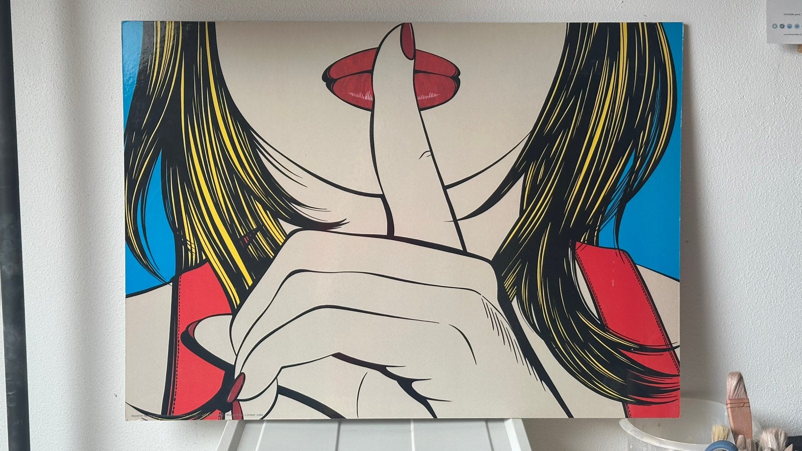 Vintage IKEA Sssshhh poster – Deborah Azzopardi – 70x50 cm, Ophalen
