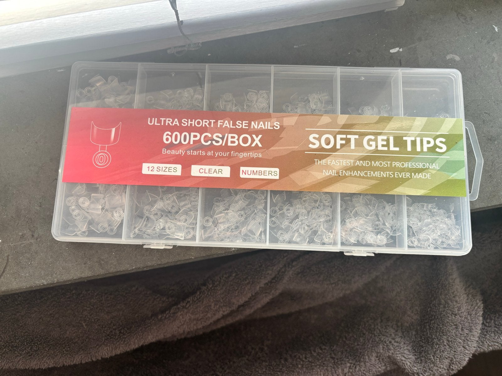 600 stuks Ultra Korte Nepnagels - Soft Gel Tips, Ophalen of Verzenden, Nieuw, Gehele gezicht, Overige typen