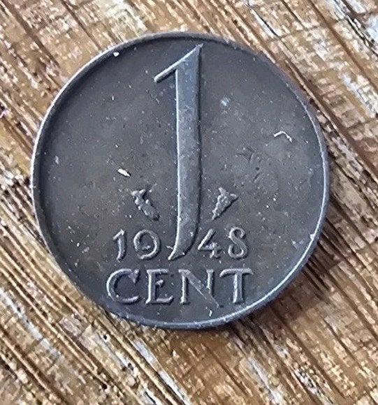 1 cent koningin Wilhelmina 1948, Verzenden, Koningin Juliana, 1 cent