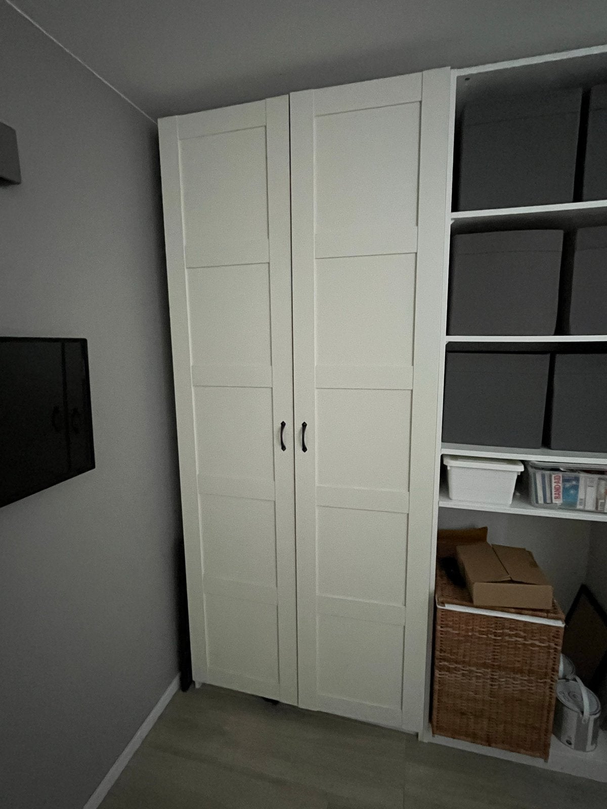 IKEA Pax kastdeuren met handgrepen (236x50 cm), Ophalen, Overige materialen, Gebruikt, 200 cm of meer