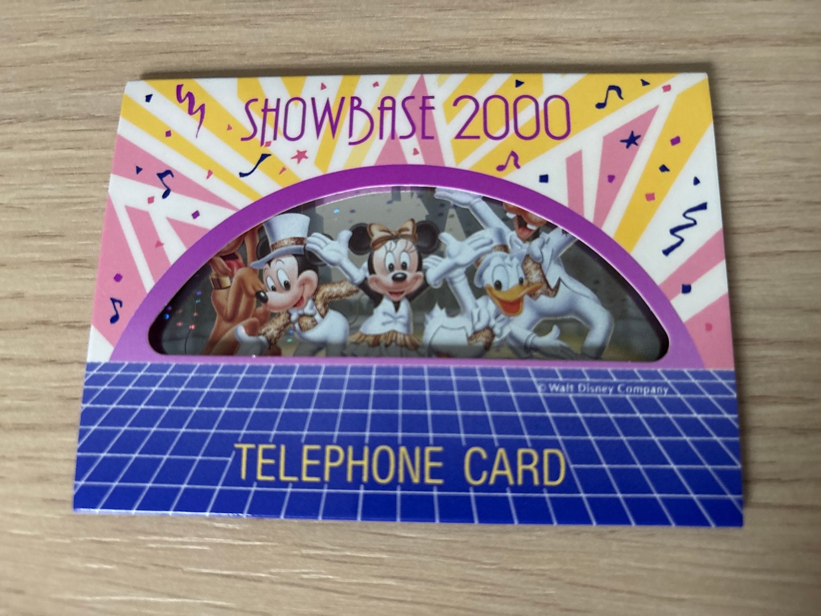 Tokyo Disneyland Mickey Minnie Laser Telefoonkaart SHOWBASE, Ophalen of Verzenden, Buitenland