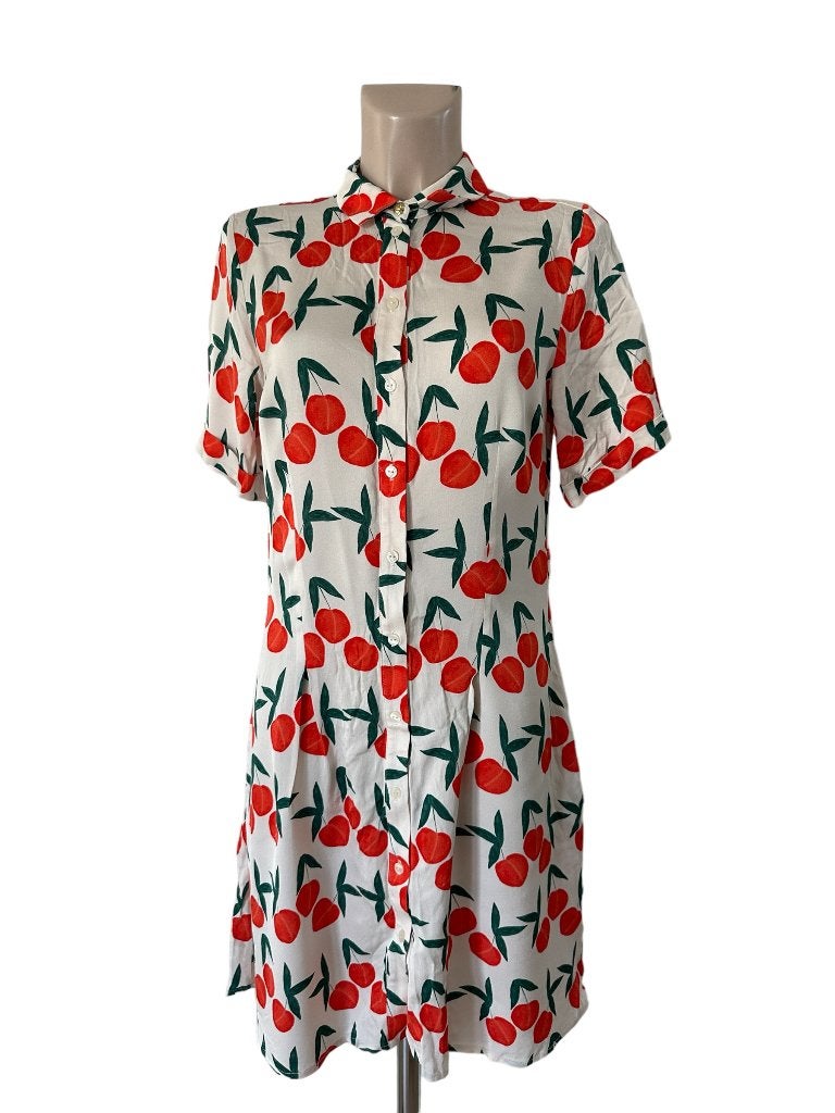 Fabienne Chapot jurk S, Kleding | Dames, Jurken, Ophalen of Verzenden, Zo goed als nieuw, Rood, Onder de knie