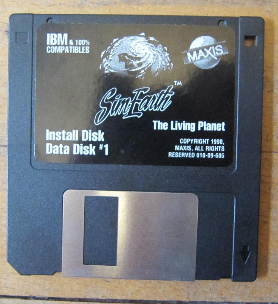 Vintage retro pc dos spel Sim Earth the Living Planet 1990, Computers en Software, Vintage Computers, Ophalen of Verzenden, Vintage computer