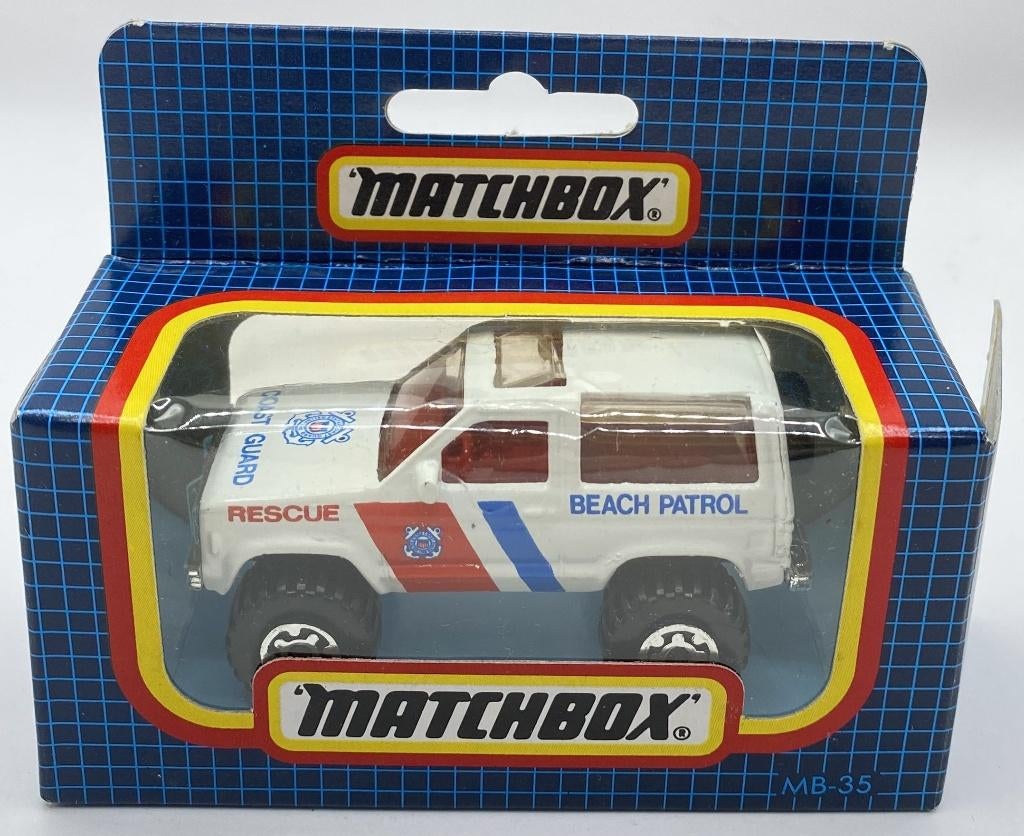 Matchbox 35H-3 Ford Bronco II   COAST GUARD, Ophalen of Verzenden, Zo goed als nieuw, Auto