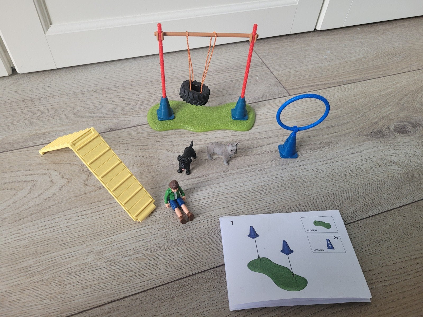Schleich hond parcour agility training 42536, Verzenden, Zo goed als nieuw