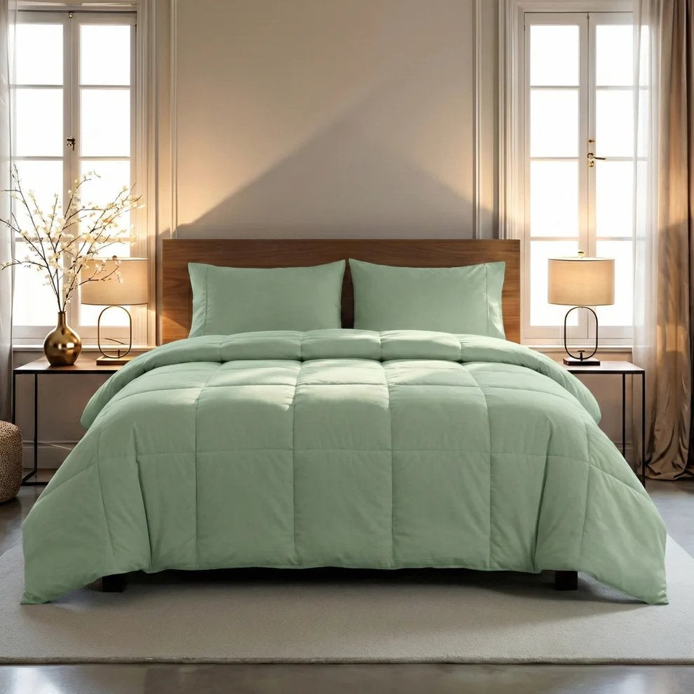Zelesta 4 seizoenen dekbed natural green NIEUW, Katoen, Ophalen of Verzenden, Deken of Dekbed, Overige merken