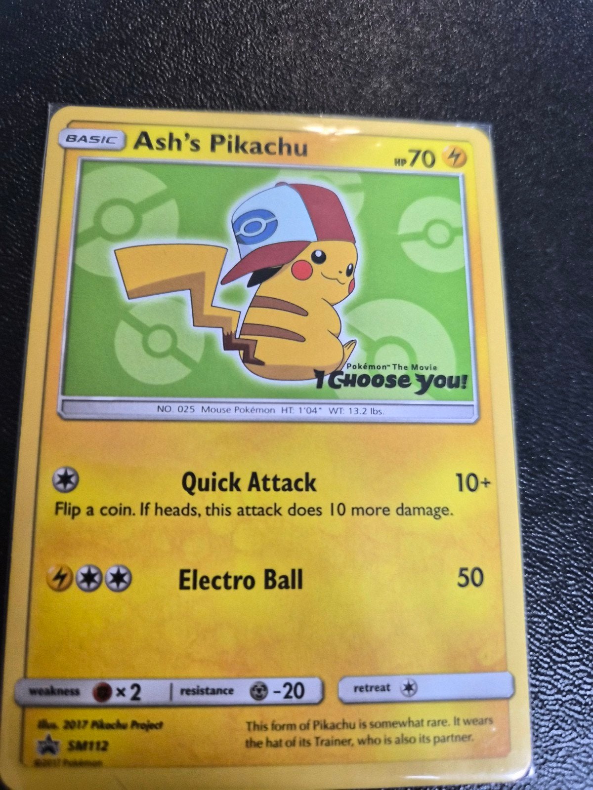 Ash's Pikachu Pokémon Kaart - SM112 Promo, Ophalen of Verzenden