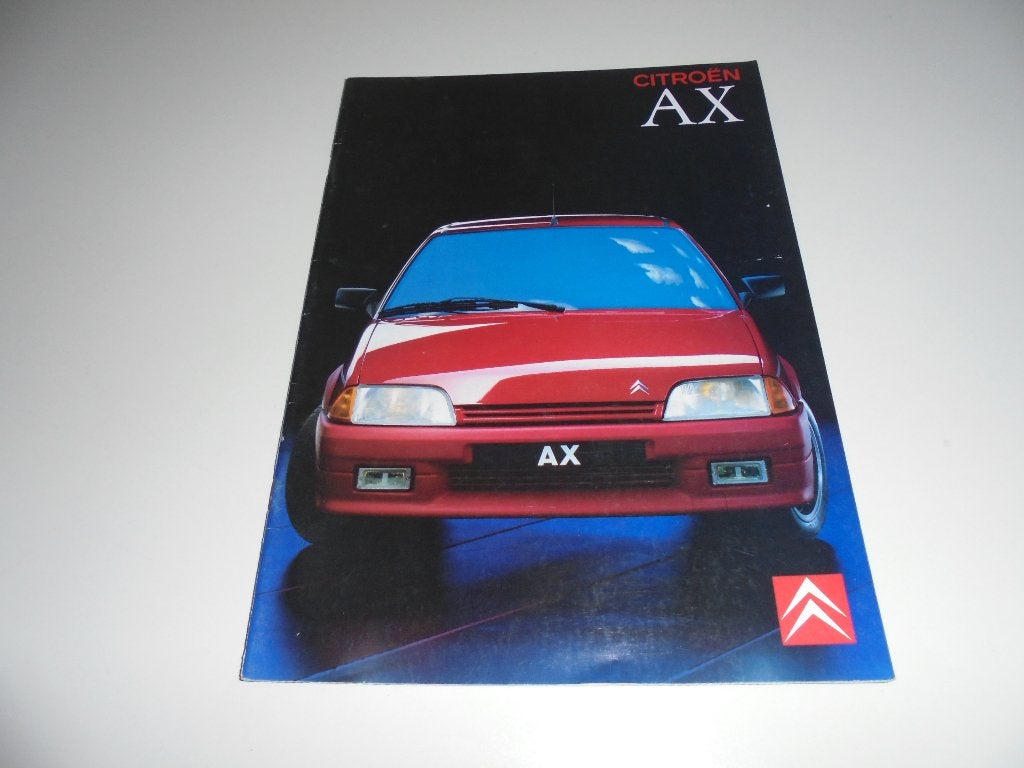 brochure Citroen AX  1990, Ophalen of Verzenden, Gelezen, Citroën
