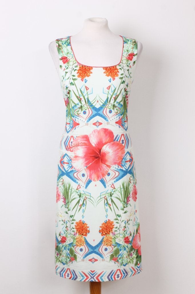 Zomer! Gebloemde jurk K-Design maat 44, K-design, Maat 42/44 (L), Ophalen of Verzenden, Zo goed als nieuw