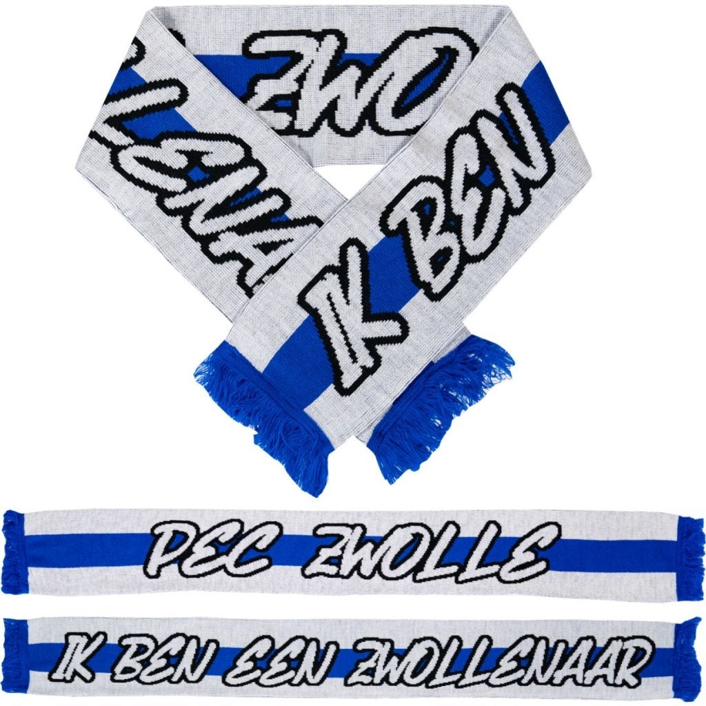 "Ik ben een Zwollenaar" sjaal (PEC Zwolle), Ophalen of Verzenden, Nieuw, Overige binnenlandse clubs, Vaantje of Sjaal