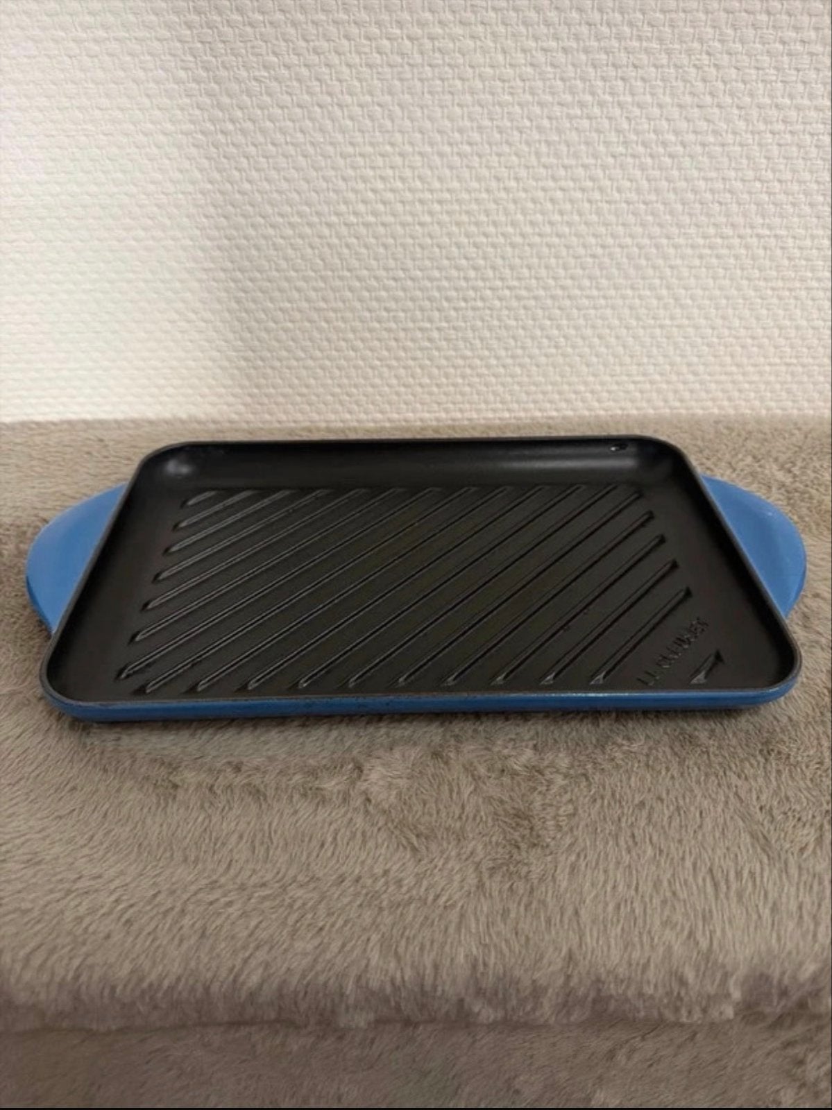 Le Creuset grillplaat - Nieuw kleur Blauw, Ophalen of Verzenden, Nieuw, Blauw, Le Creuset