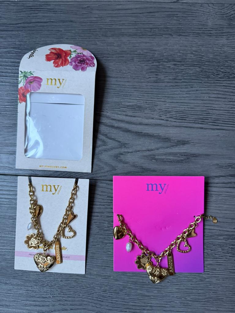 My Jewellery ketting en armband - goudkleurig- NIEUW!, Overige materialen, Verstelbaar, Nieuw, Ophalen of Verzenden