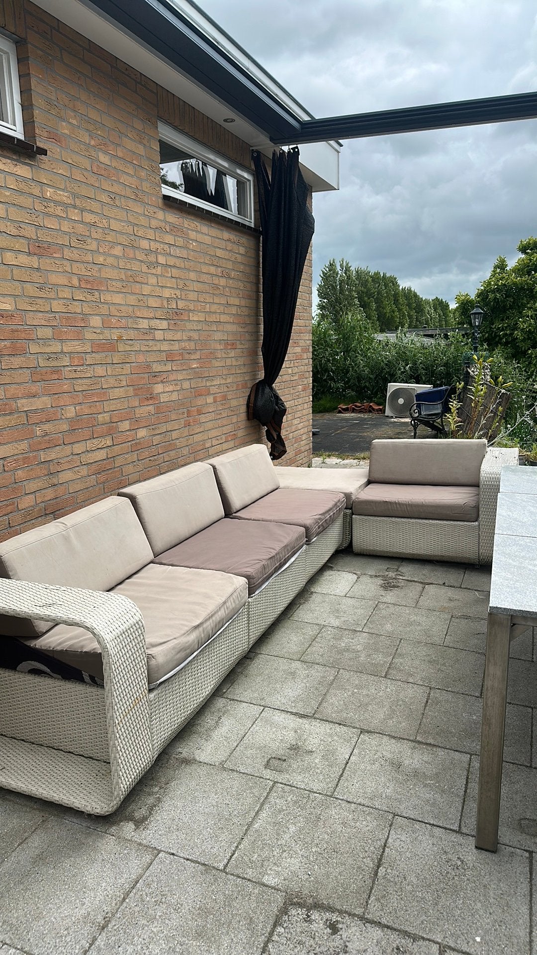 GRATIS loungeset, Tuin en Terras, Tuinsets en Loungesets, Ophalen, Gebruikt, Kunststof