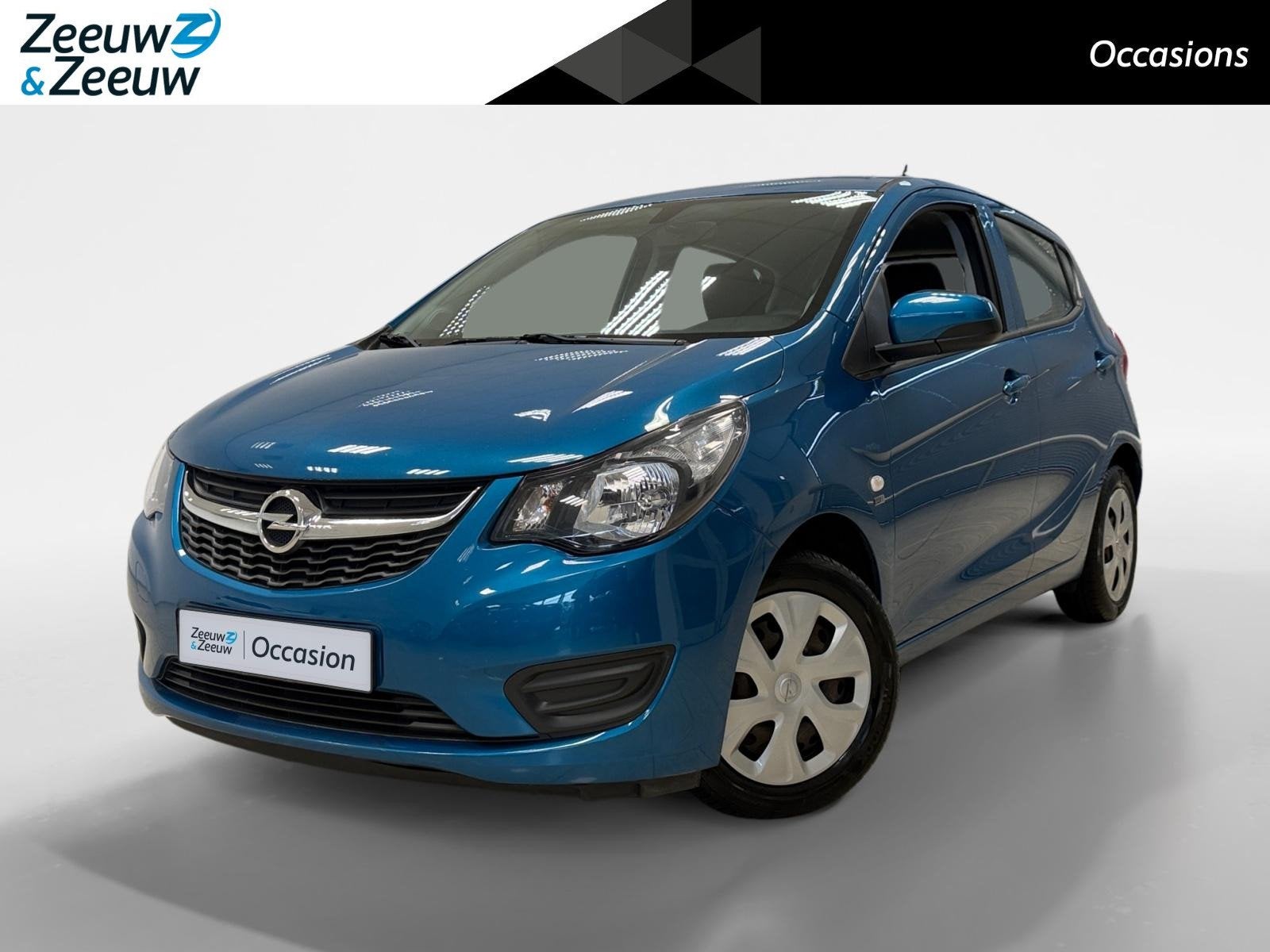 Opel KARL 1.0 ECOFLEX | 120 JAAR EDITION | AIRCO | NL-AUTO |, Auto's, Stof, Gebruikt, Blauw, Origineel Nederlands
