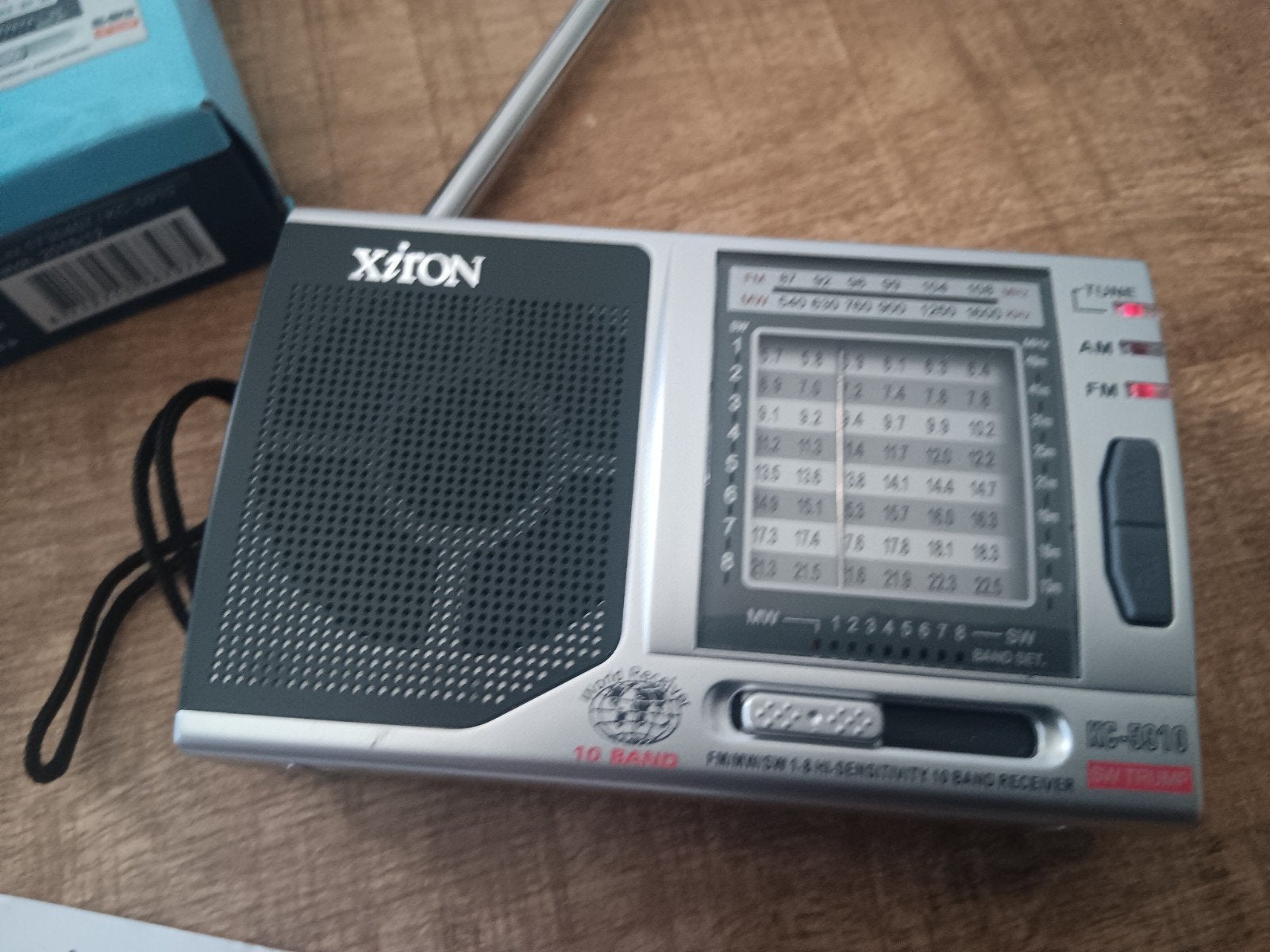 Xiron KC-5910 10-bands wereldontvanger, Ophalen of Verzenden, Zo goed als nieuw, Wereldontvanger