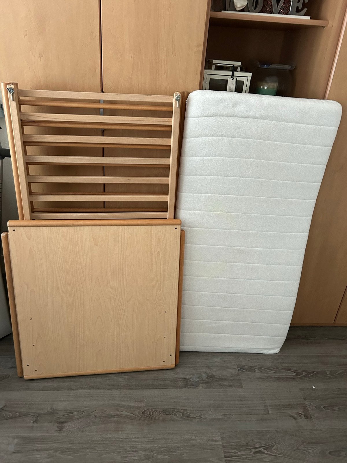 Kinderledikant met matras, Ophalen, Gebruikt, Ledikant