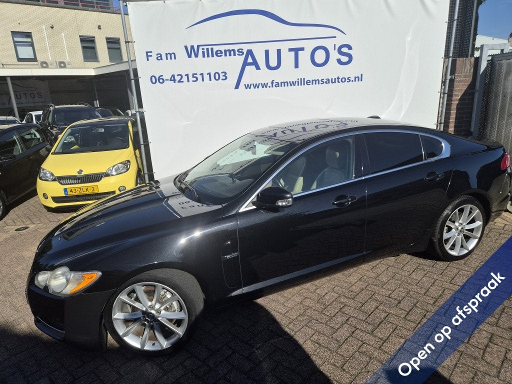 Jaguar XF 3.0 V6 Premium Lux. NAP LEDER (bj 2008, automaat), Auto's, Automaat, 238 pk, Gebruikt, Beige